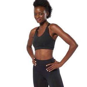 black reebok sports bra - size medium